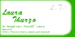 laura thurzo business card